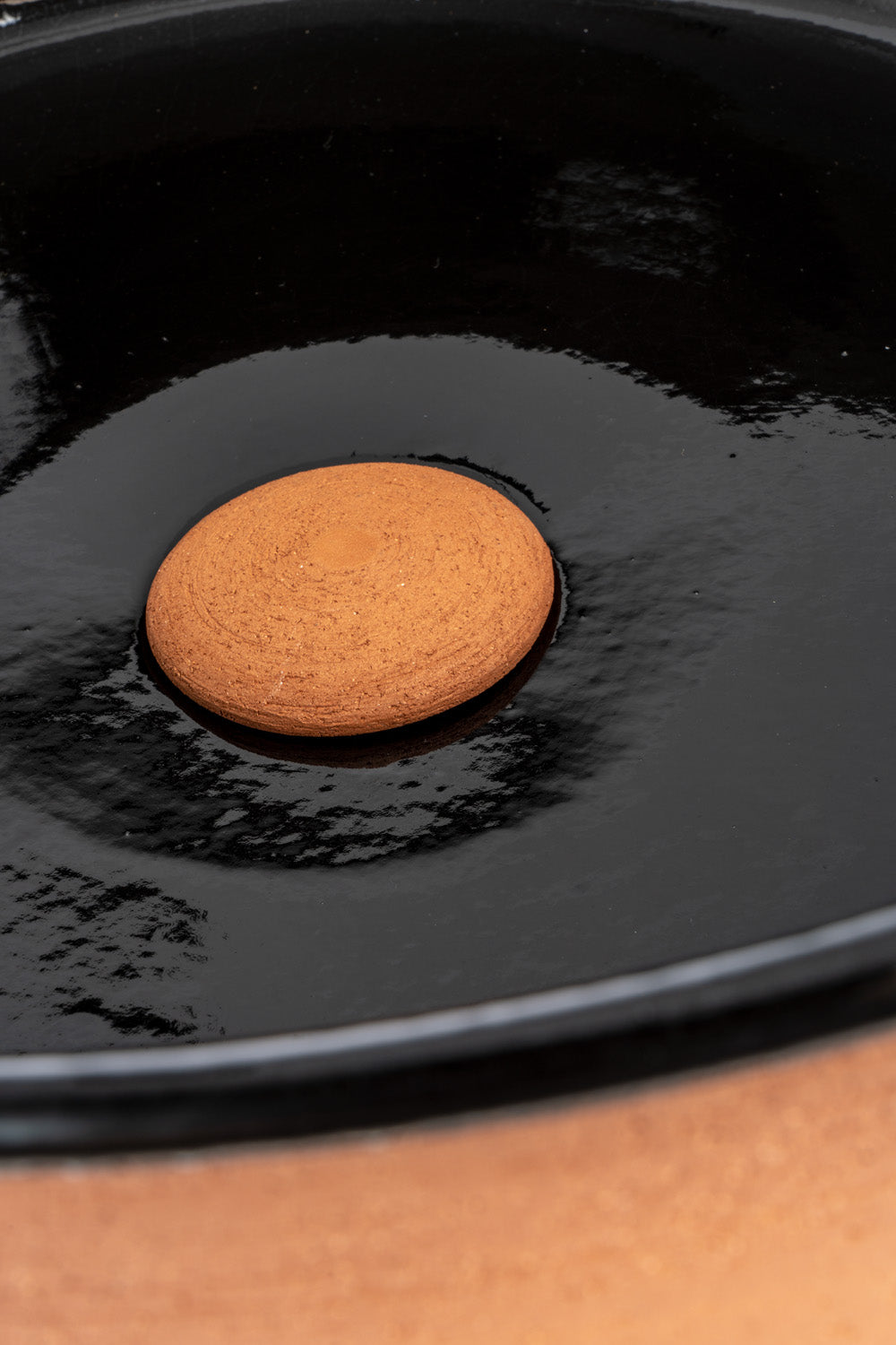 Index Red Lavabo in terracotta colore Nero Ø 42