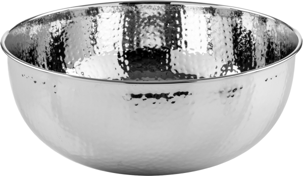 New Shine Lavandino da appoggio in ottone cromato martellato Ø 40