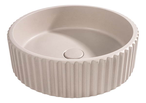 Oyster grey Lavabo in cemento Ø 40
