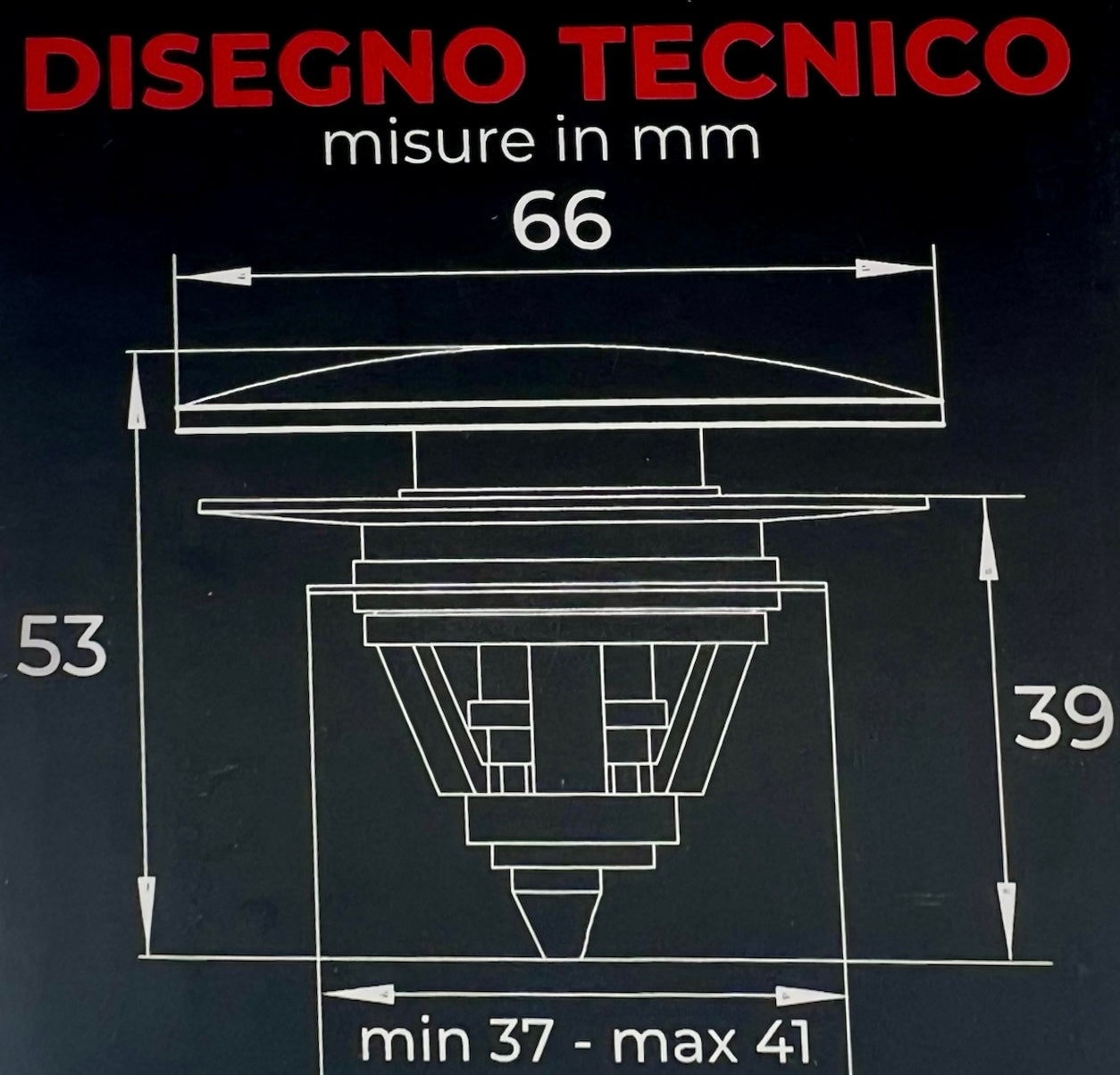 Tappo per Lavandino salterello universale CLICK CLACK