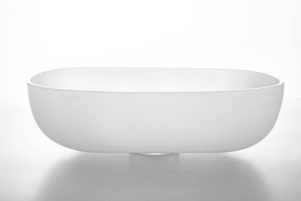 Snob 2.0 Lavabo in resina Bianco 55 x 40 x 16 h cm