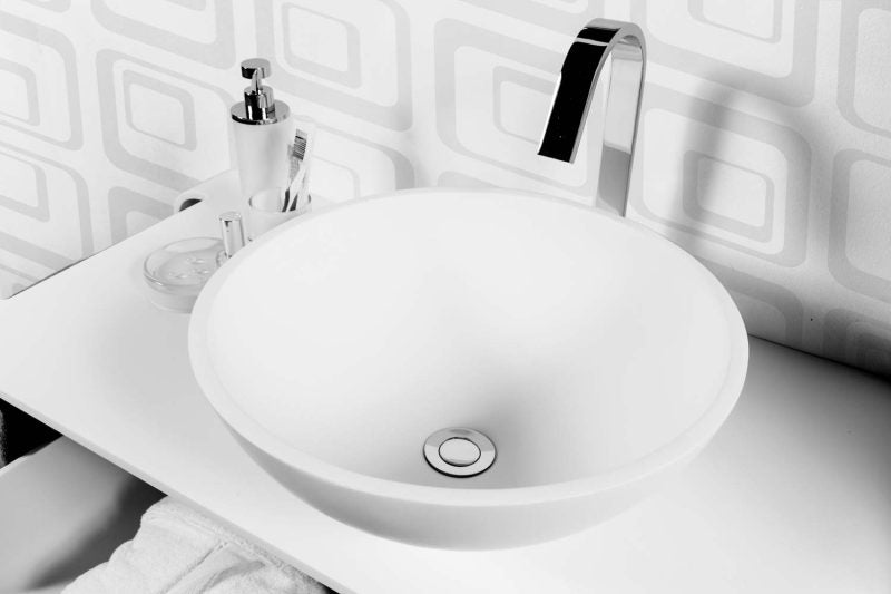 Spot Lavabo in resina Ø 39,5 Bianco