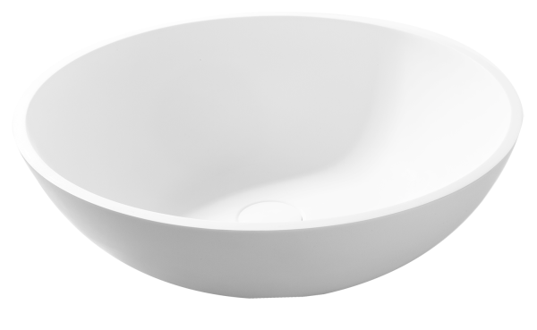 Spot Lavabo in resina Ø 39,5 Bianco