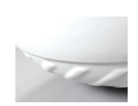 Lavabo da appoggio slim in ceramica bianco diam. 40 cm MOD. LVA04