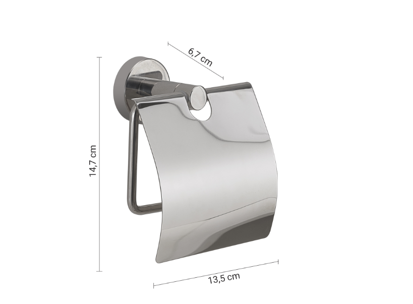 Porta rotolo coperto lucido "Project"