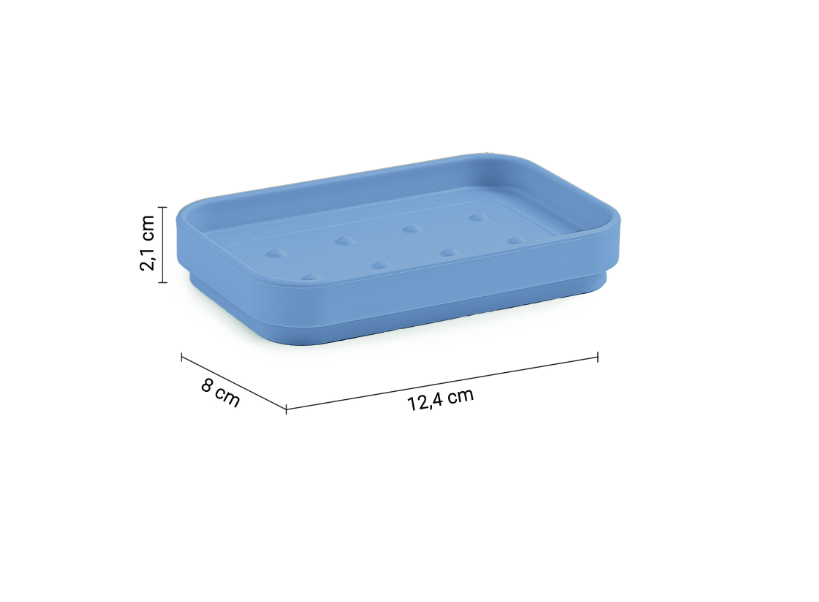 Porta sapone celeste matt "Seventy matt"