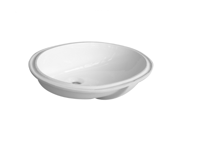 Lavabo sottopiano in ceramica bianco 57 X 42 cm MOD. LT74