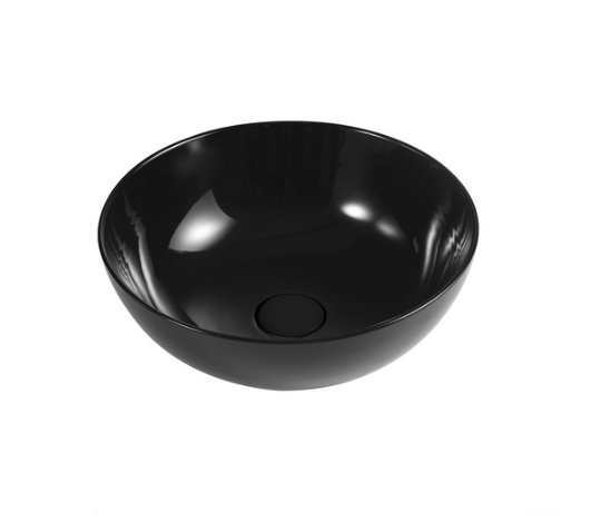 Lavabo da appoggio in ceramica nero 33 cm MOD. LVA02