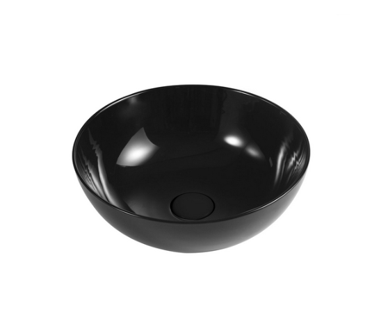 Lavabo da appoggio in ceramica nero 33 cm MOD. LVA01