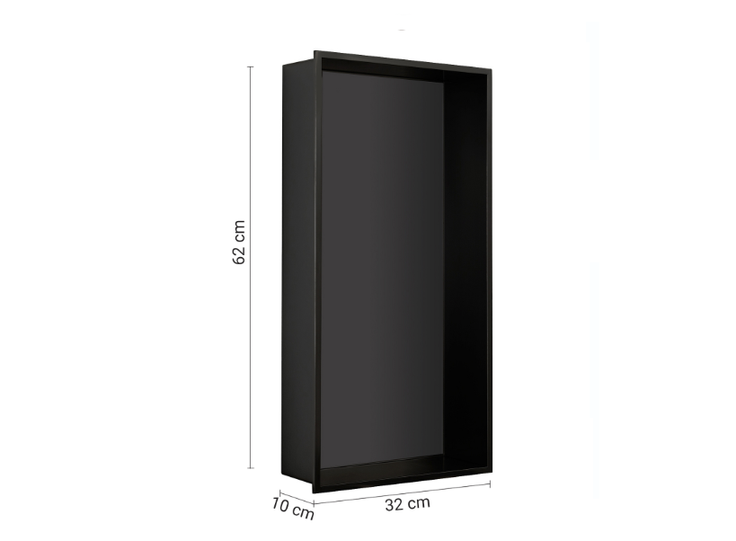 Nicchia da incasso nero matt altezza 62 cm "Guest"
