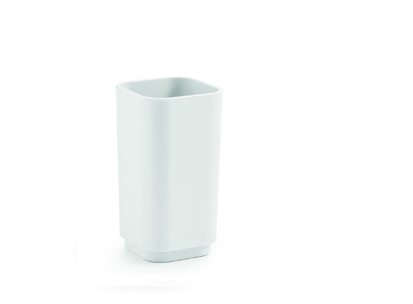 Portaspazzolini bianco matt "Seventy matt"