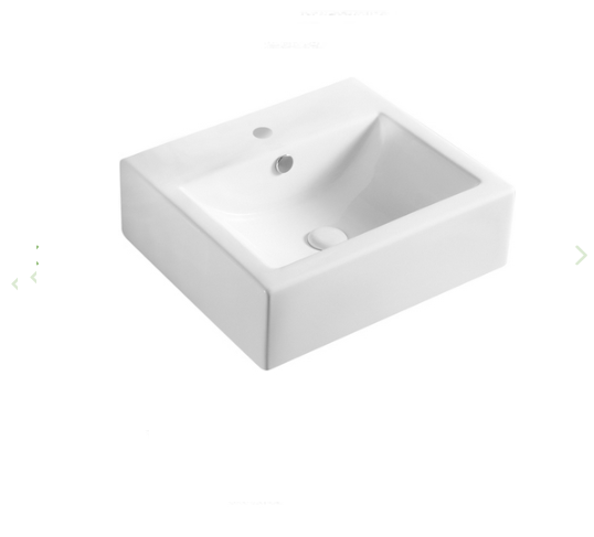 Lavabo in ceramica bianco 50.5 X 44.5 cm MOD. LA45