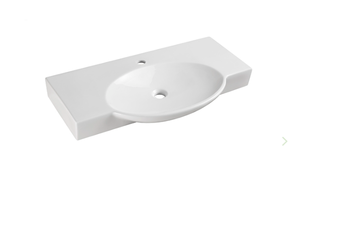 Lavabo a parete in ceramica bianco 84.5 x 47.5 cm MOD. LP962