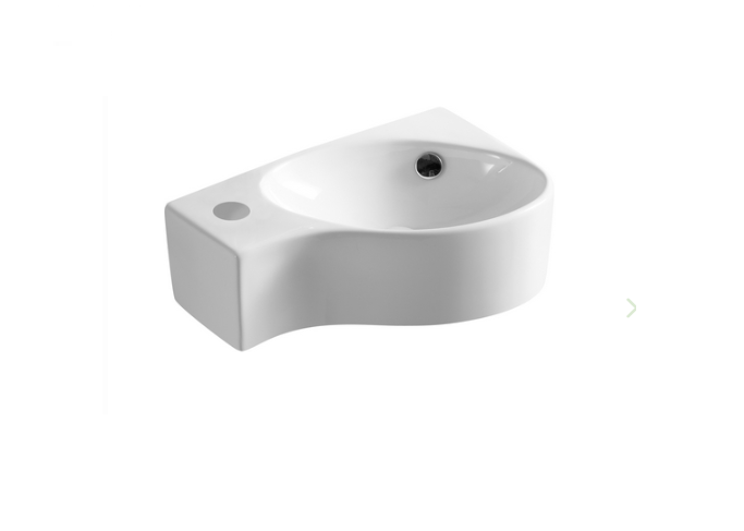 Lavabo a parete in ceramica bianco 43 X 28 cm MOD. LP91