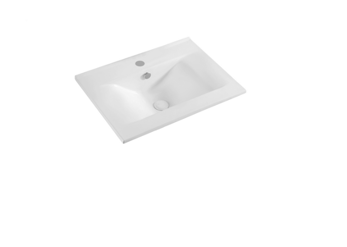 Lavabo soprapiano in ceramica bianco 62X46 cm MOD. LS67