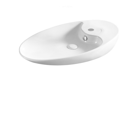 Lavabo in ceramica bianco 73.5 X 39 cm MOD. LA28