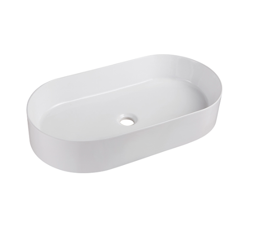 Lavabo in ceramica bianco 65,5 X 32,5 cm MOD. LA74