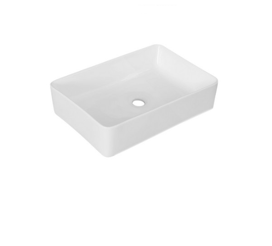 Lavabo in ceramica bianco sinistro 55 X 39 cm MOD. LA50