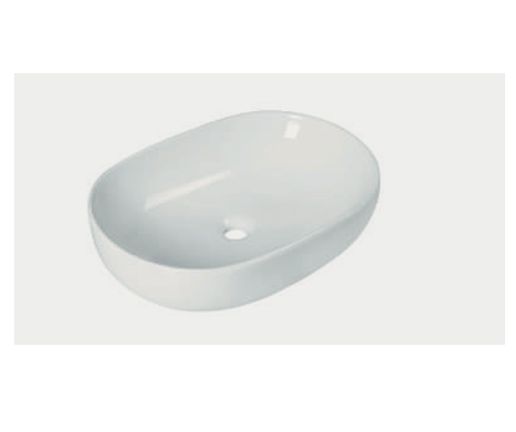 Lavabo ovale d'appoggio