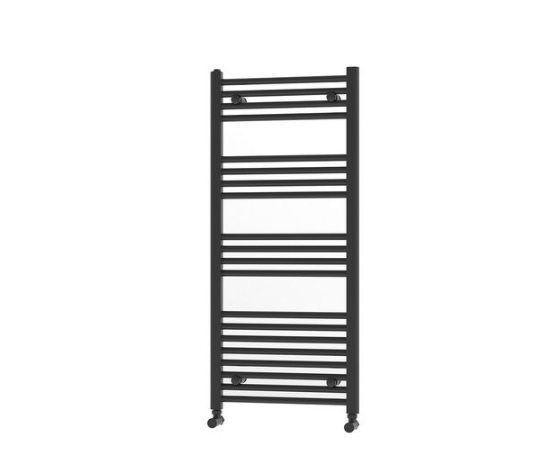 Termoarredo linea Kalura nero opaco diritto h 1120 Int. 500 - L 550