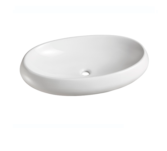 Lavabo in ceramica bianco 75 X 44 cm MOD. LA67