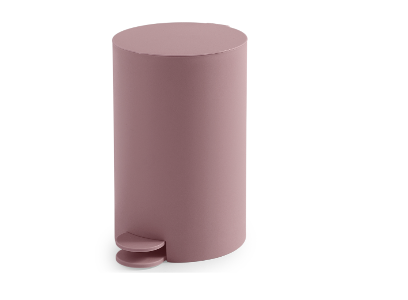 Portarifiuti 3 lt rosa matt "Sharon"