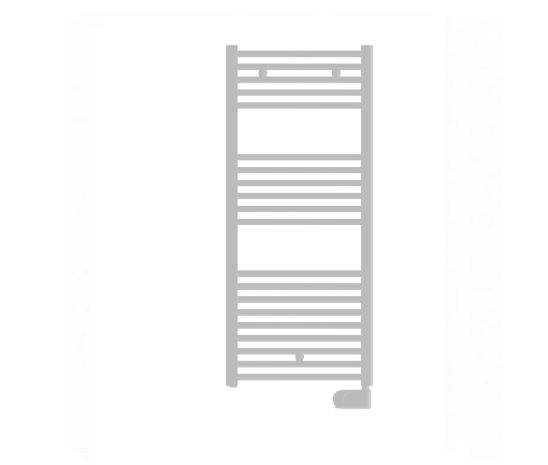 Termoarredo elettrico bianco Ral 9016 h 1160 mm con termostato tekno digit L. 400 mm - W 400