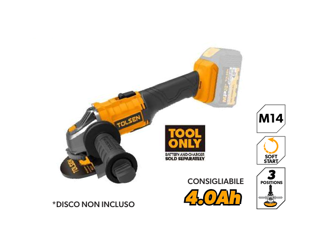 Smerigliatrice angolare 115 mm Tolsen