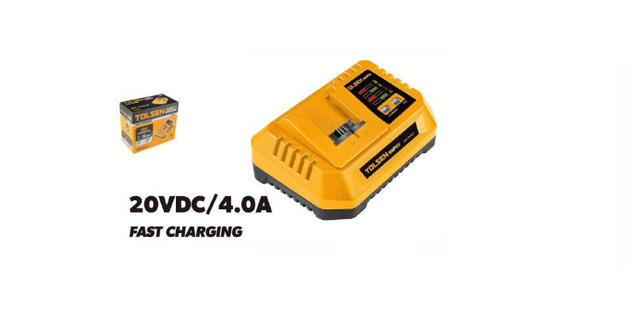Caricabatterie rapido serie mp20v 4.0 AH "Tolsen"