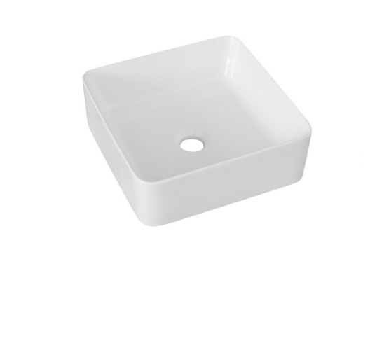 Lavabo in ceramica bianco 39 X 39 cm MOD. LA54