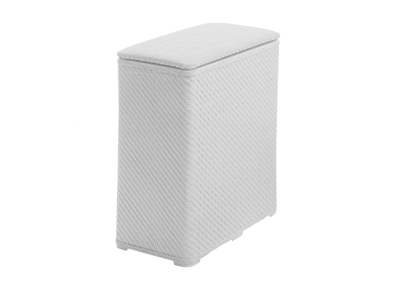 Portabiancheria bianco 70 lt "Ambrogio"