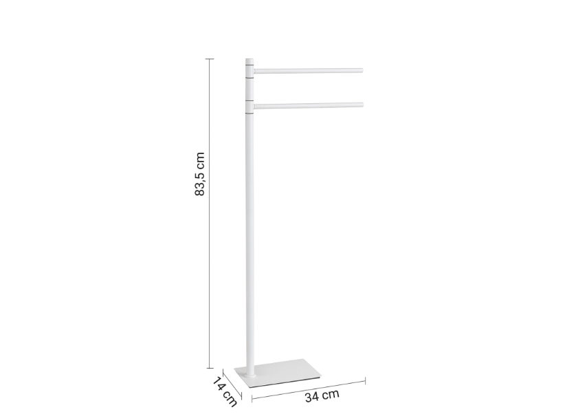 Piantana porta asciugamani bianco matt "Trilly"