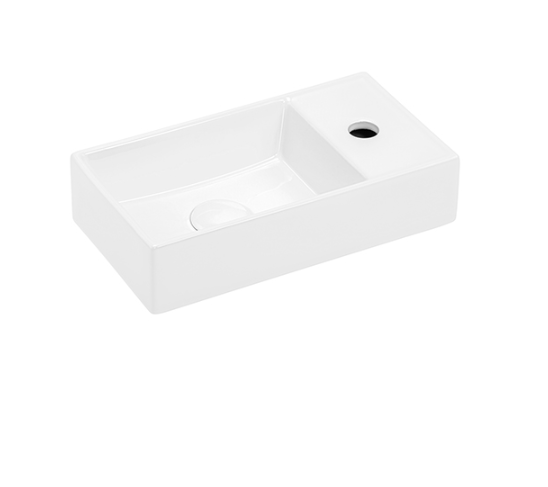 Lavabo in ceramica bianco 40,5 X 22 cm MOD. LA75