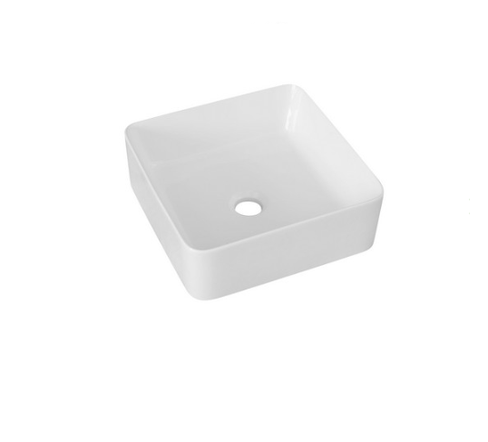 Lavabo in ceramica bianco 34.5 X 34.5 cm MOD. LA53