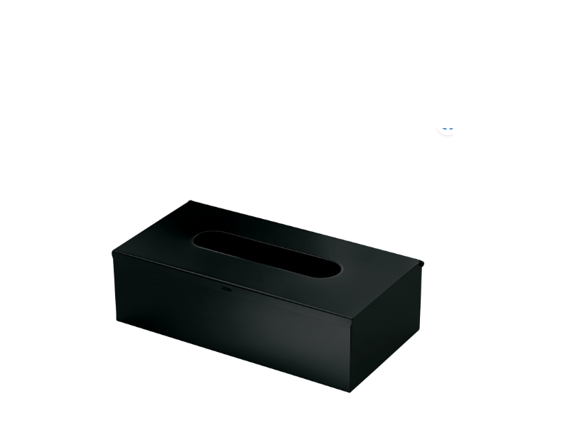 Porta fazzoletti nero matt