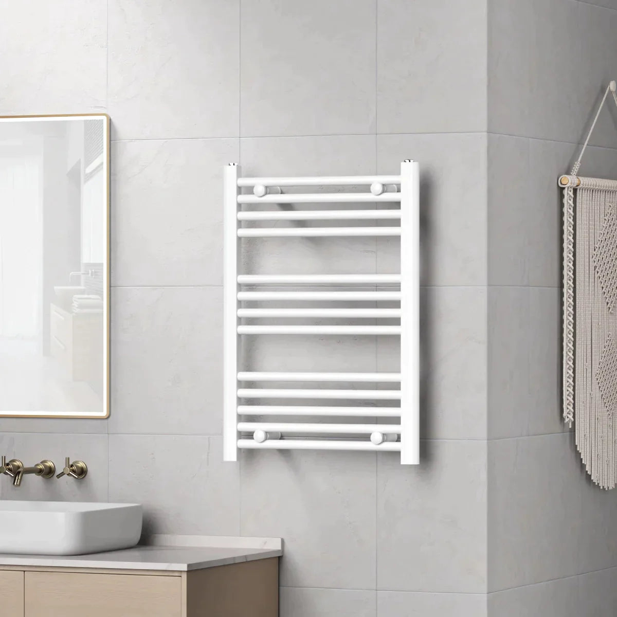 Radiatore Termoarredo scaldasalviette bianco modello Elvia misura MM 1785X550 INT.500 WATT 932