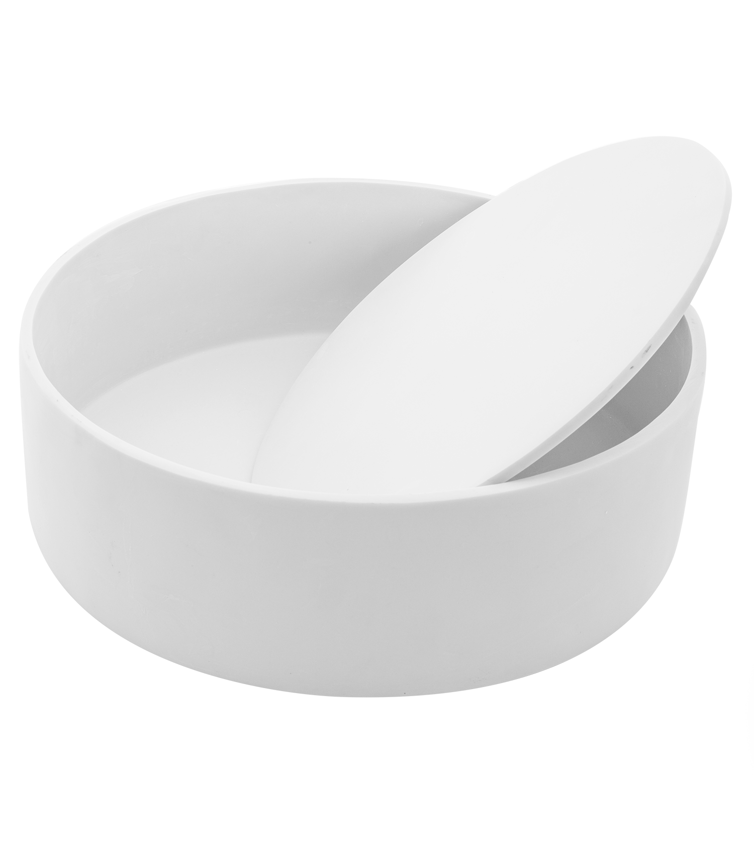 Trabocchetto rotondo Lavabo in resina ø 40 Bianco