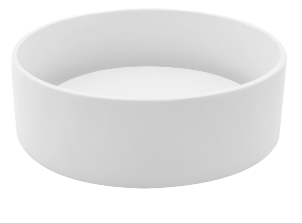 Trabocchetto rotondo Lavabo in resina ø 40 Bianco