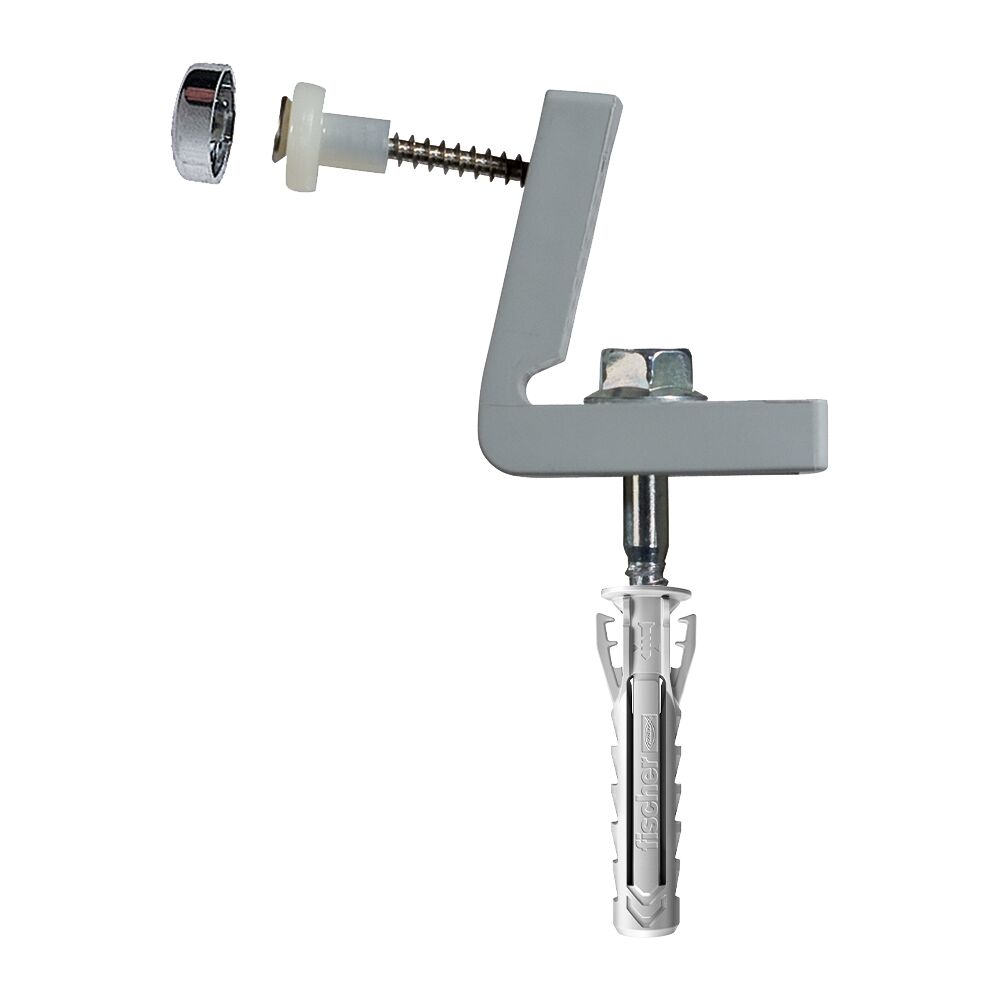 Fissaggio nascosto per water e bidet a pavimento con fori laterali