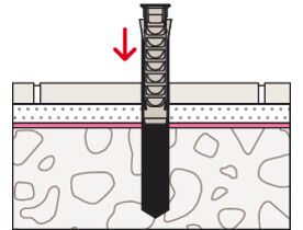 Fissaggio nascosto per water e bidet a pavimento con fori laterali