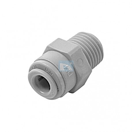 Raccordo a innesto rapido in resina acetalica diritto tubo Ø - filettato conico BSPT 1/4" x 3/8