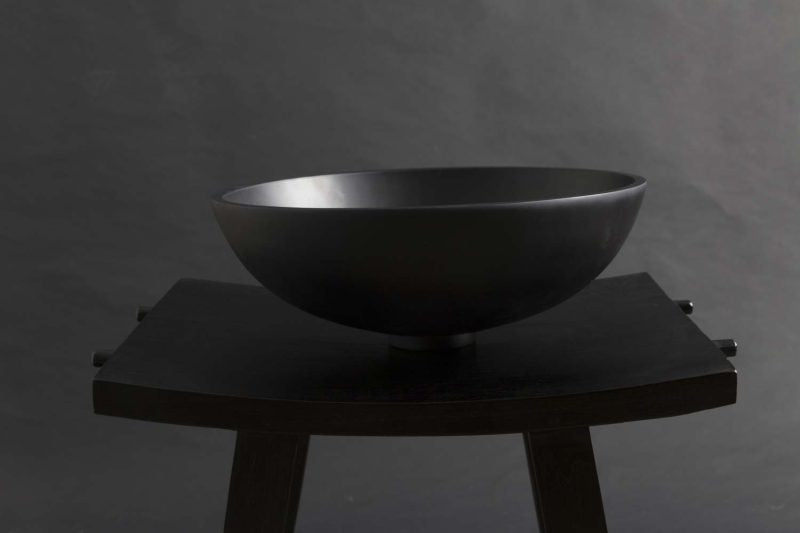 Pop Lavabo in resina ø 38 Nero