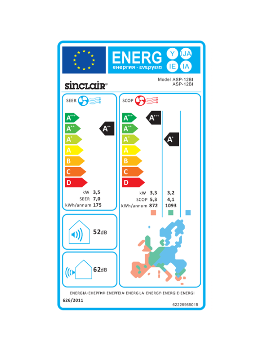 Condizionatore monosplit Sinclair serie Console 12000 btu