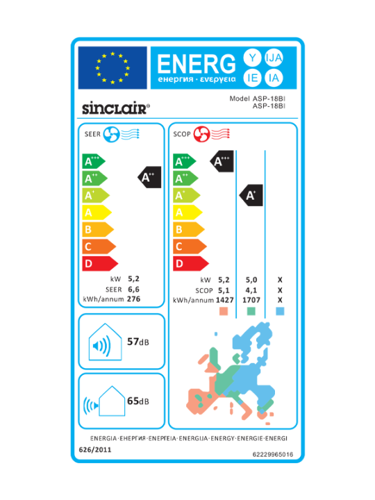 Condizionatore monosplit Sinclair serie Console 18000 btu