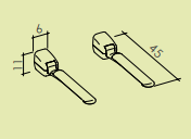 Braccioli ribaltabili da muro