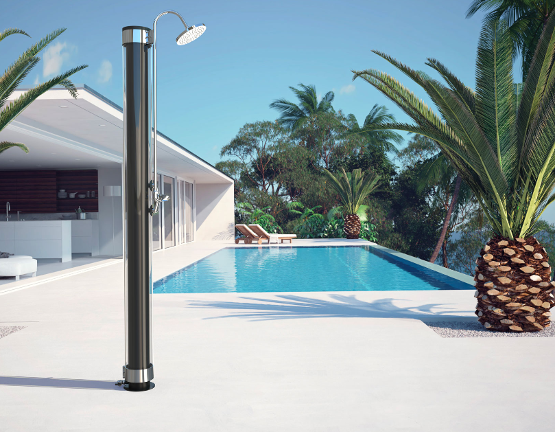 Doccia solare Piave 28L doppio tubo verticale