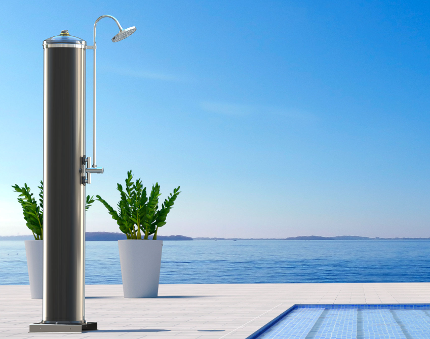 Doccia solare Adige T 120L MAXI con miscelatore temporizzato