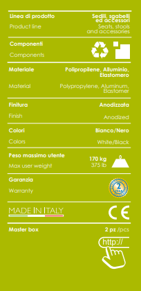 Sgabello da bagno quadrato regolabile nero con ripiano porta oggetti