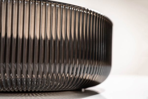 Datejust Lavabo colore Nero fumo Ø 42 in vetro veneziano 100% italiano