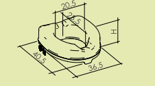 Alzawater universale con sistema di bloccaggio e coperchio H=14 cm